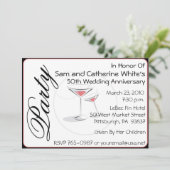 Invitation aux cocktails des 50 ans de mariage (Debout devant)