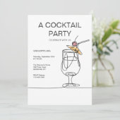 Invitation aux cocktails simples (Debout devant)