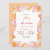 Invitation aux couleurs de Creamsicle (Devant / Derrière)