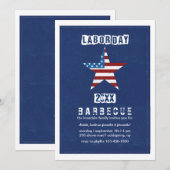 Invitation aux couleurs de la journée du travail (Devant / Derrière)