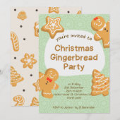 Invitation aux délicieux biscuits de Noël au ginge (Devant / Derrière)