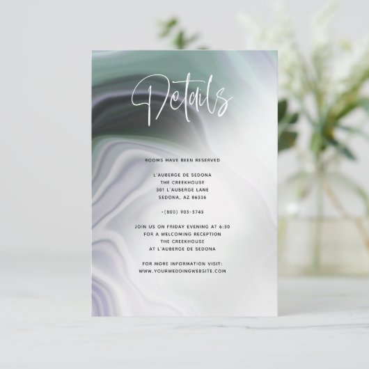 Invitation aux détails de la sauge poussiéreuse ve (Debout devant)