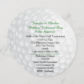 Invitation aux festivités de pré-mariage de Golf B (Devant / Derrière)