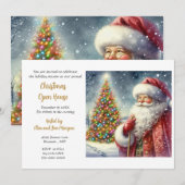 Invitation aux Fêtes de Noël de la Maison Ouverte  (Devant / Derrière)