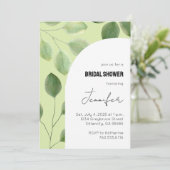 Invitation aux feuilles d'eucalyptus d'un beau ver (Debout devant)