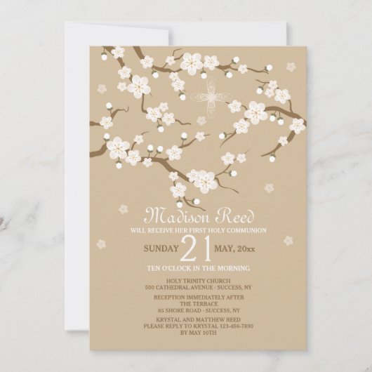 Invitation aux fleurs blanches (Devant)