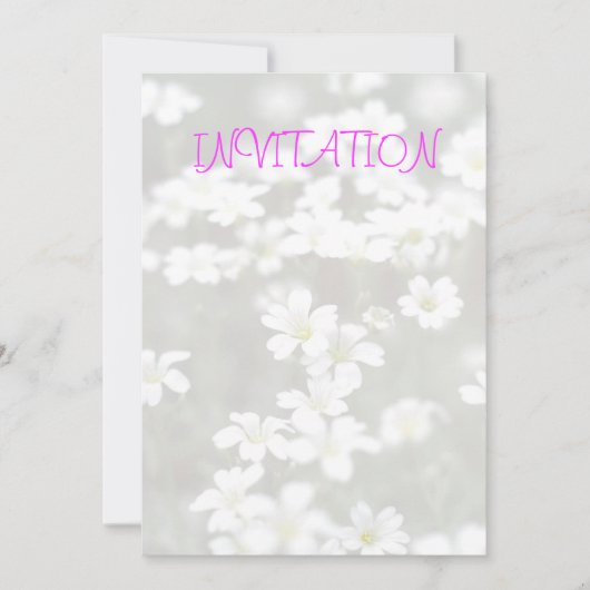 Invitation aux fleurs blanches (Devant)