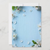 invitation aux fleurs d'anniversaire (Dos)