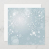 Invitation aux flocons de neige d'Icy (Devant / Derrière)