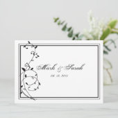 Invitation aux frontières noires et blanches class (Debout devant)