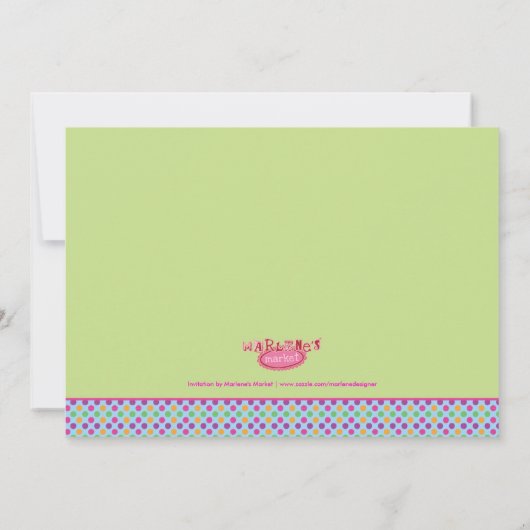 Invitation aux gâteaux du 40e anniversaire (Dos)