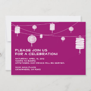 Invitation aux lanternes blanches