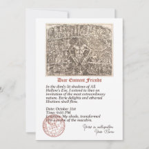 Invitation aux libations éthérées d'Halloween