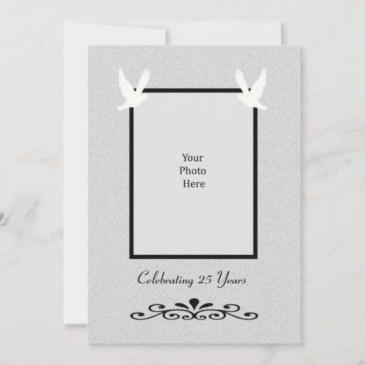 Invitation aux noces d'argent de 25 ans (Devant)