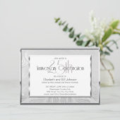 Invitation aux noces d'argent de 25 ans de mariage (Debout devant)