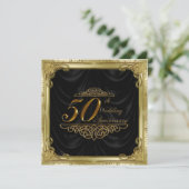 Invitation aux noces d'or de mariage (Debout devant)