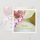 Invitation aux noces d'or de mariage (Devant / Derrière)