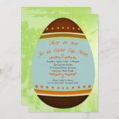 Invitation aux oeufs de Pâques (Devant / Derrière)