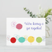 Invitation aux oiseaux colorés (Debout devant)