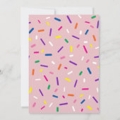 Invitation aux paillettes rose pastel (Dos)