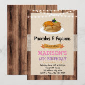 Invitation aux pancakes vintage (Devant / Derrière)