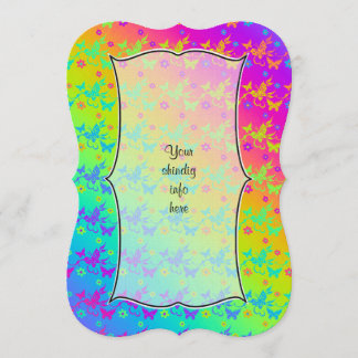 Invitation aux papillons Neon Rainbow