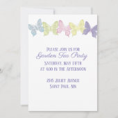 Invitation aux papillons Pastel 5" x 7", (Devant)