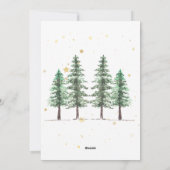 Invitation aux Pins d'Hiver et Soirée de Noël. (Dos)