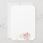 Invitation aux Pivoines Roses (Dos)