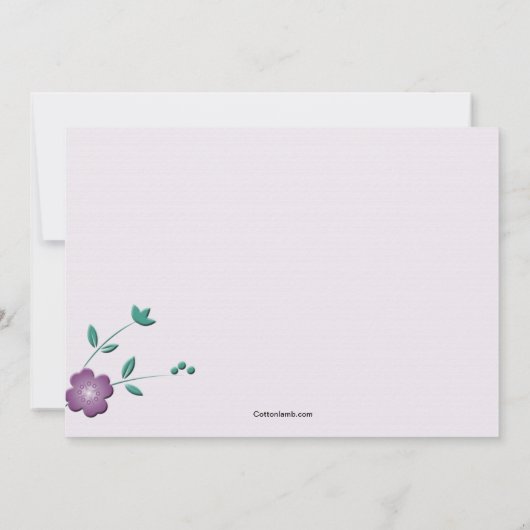 Invitation aux Posies de Coin (Dos)