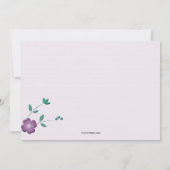 Invitation aux Posies de Coin (Dos)