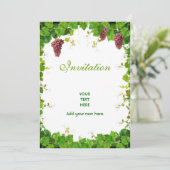 Invitation aux raisins et à la vigne (Debout devant)