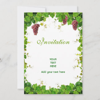 Invitation aux raisins et à la vigne