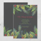 Invitation aux Rameaux de Noël (Devant / Derrière)