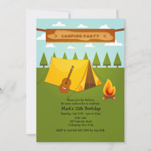 Invitation aux terrains de camping