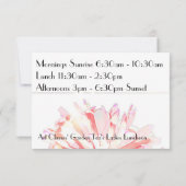 Invitation aux thés de jardin pour déjeuner des da (Dos)