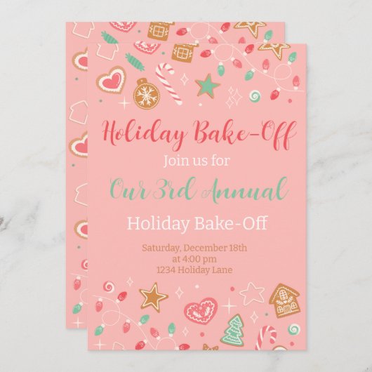 Invitation aux vacances douces et joyeuses (Devant / Derrière)