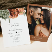 AVA Bohemian Terracotta Floral Mariage Succulent