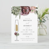 Invitation AVA Burgundy Succulent Brunch et Bubbly Champagne (Debout devant)