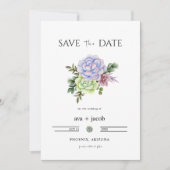 Invitation AVA Cactus Floral Succulent Desert Save the Date (Devant)