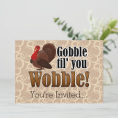 Invitation Avalez jusqu'à ce que vous dîner drôle de (Debout devant)