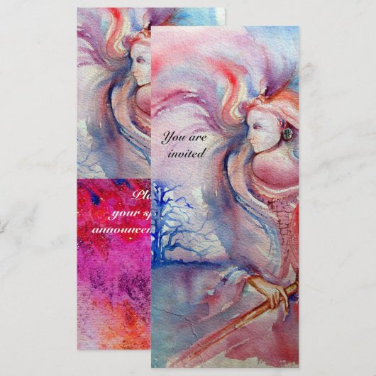 Invitation AVALON 1, gemme rouge (Devant / Derrière)