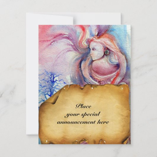 Invitation AVALON 1, parchemin rouge de gem (Dos)