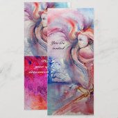 Invitation AVALON 1, rouge gemme (Devant / Derrière)