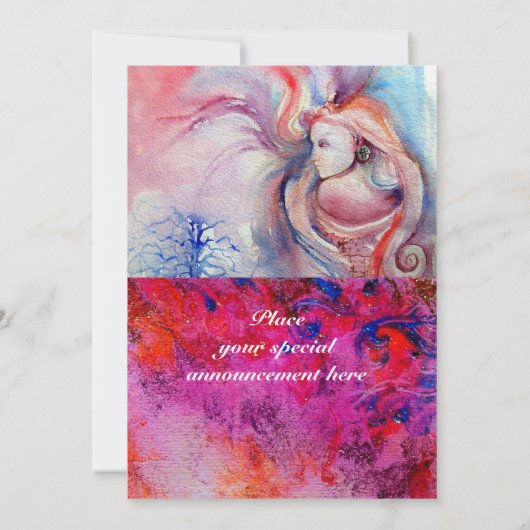 Invitation AVALON 1, rouge grenat (Dos)