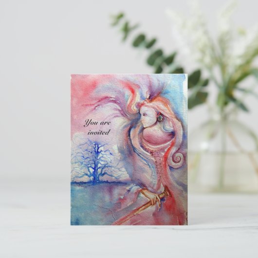 Invitation AVALON 1, rouge-pierres (Debout devant)