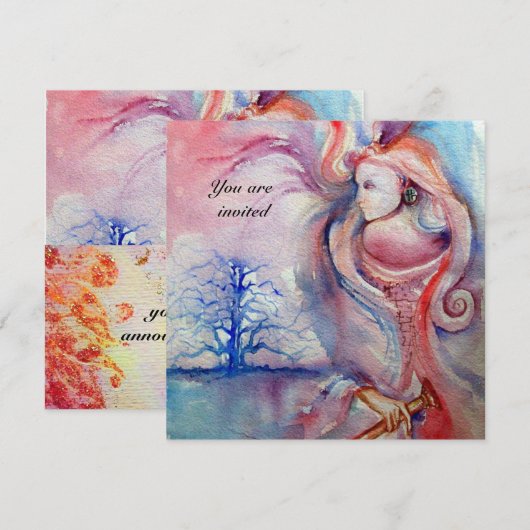 Invitation AVALON 2, gemme rouge (Devant / Derrière)