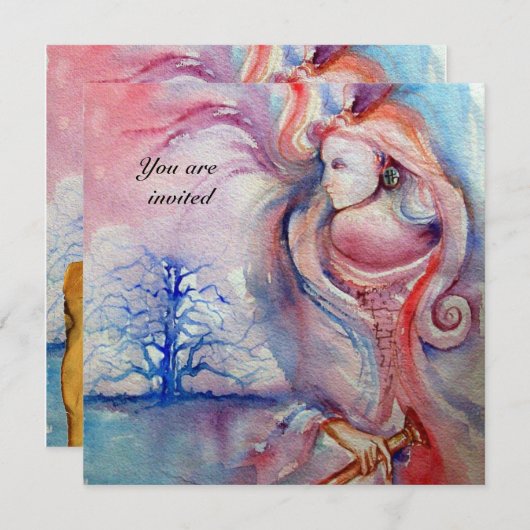 Invitation AVALON 2, gemme rouge (Devant / Derrière)