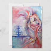 Invitation AVALON, bleu pourpre rose doux (Devant)