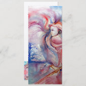 Invitation AVALON champagne métallique violet rose psychédéli (Devant / Derrière)